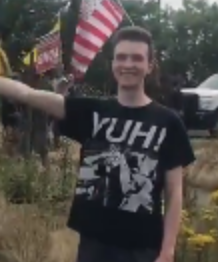 4: Joseph Geraci- frequent attendee of f45hy gatherings, including #/HimToo events outside Ted Wheeler's house, as well as counter-protests at ICE. Last seen 6/19 with Joey Gibson's counter-Juneteenth protest. More at ( https://itsgoingdown.org/2019-a-year-of-collaboration-between-the-state-and-the-far-right-in-portland/)