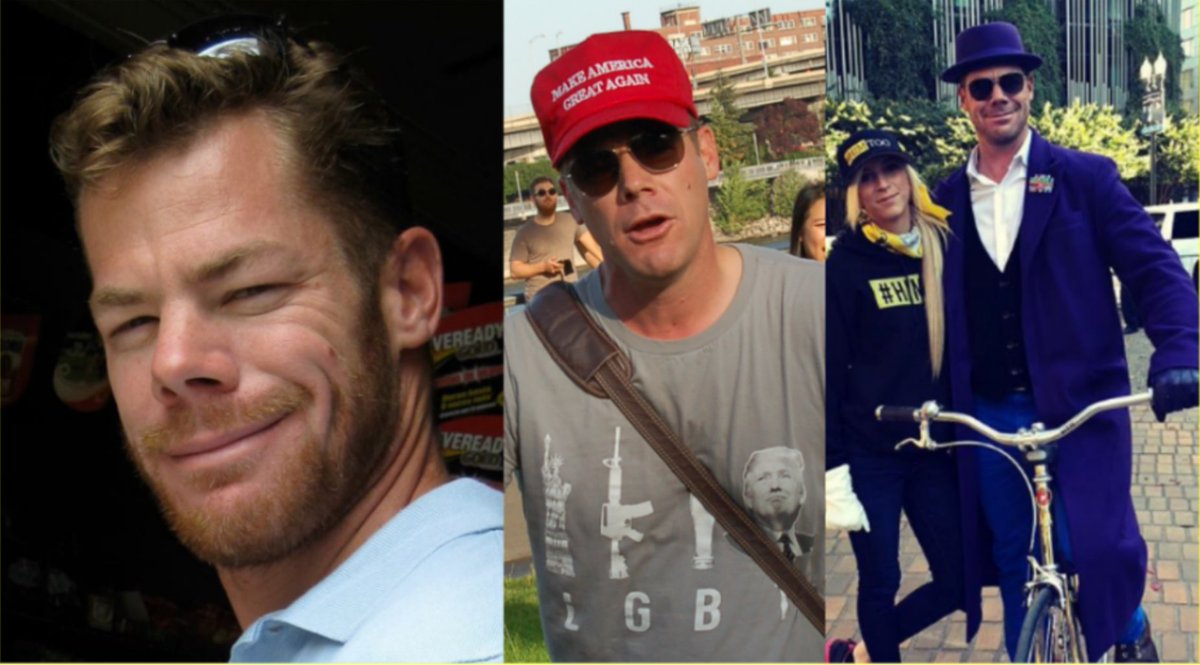 7: Greg "Bike Nazi" Isaacson - PDX Parks and Rec employee/Holocaust denier & agitator. Frequently seen at f45hy protests, often on a bike and wearing purple attire. Recently seen 6/18 at PNWYLF George Washington statue toppling but chased off. ( https://rosecityantifa.org/articles/quincy-franklin-gregory-isaacson/)