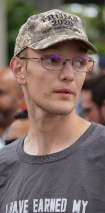 9: Skylor Jernigan - unstable agitator who said antifascists would "get knives put into your throats, get bullets put into their heads. If you don't stop this shit with us." Recent status of agitation during  #BLMprotests currently unknown. ( https://twitter.com/RoseCityAntifa/status/1152753182394576896)