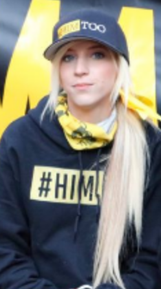 19: Haley Adams - founder of #/HimToo movement, frequent agitator at PDX protests, including the Climate Strike. Has left Portland due to financial reasons but still agitates from afar. Testified against BC4L despite not witnessing the event. More at ( https://rosecityantifa.org/articles/haley-adams/)