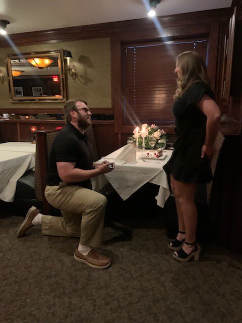 BIGHORN78's tweet photo. She said “Yes”! I get to spend the rest of my life with my best friend! Most magical moment of my life, I love you more than life, Ellie Retz ❤️💍 https://t.co/ntBL6OSK7s