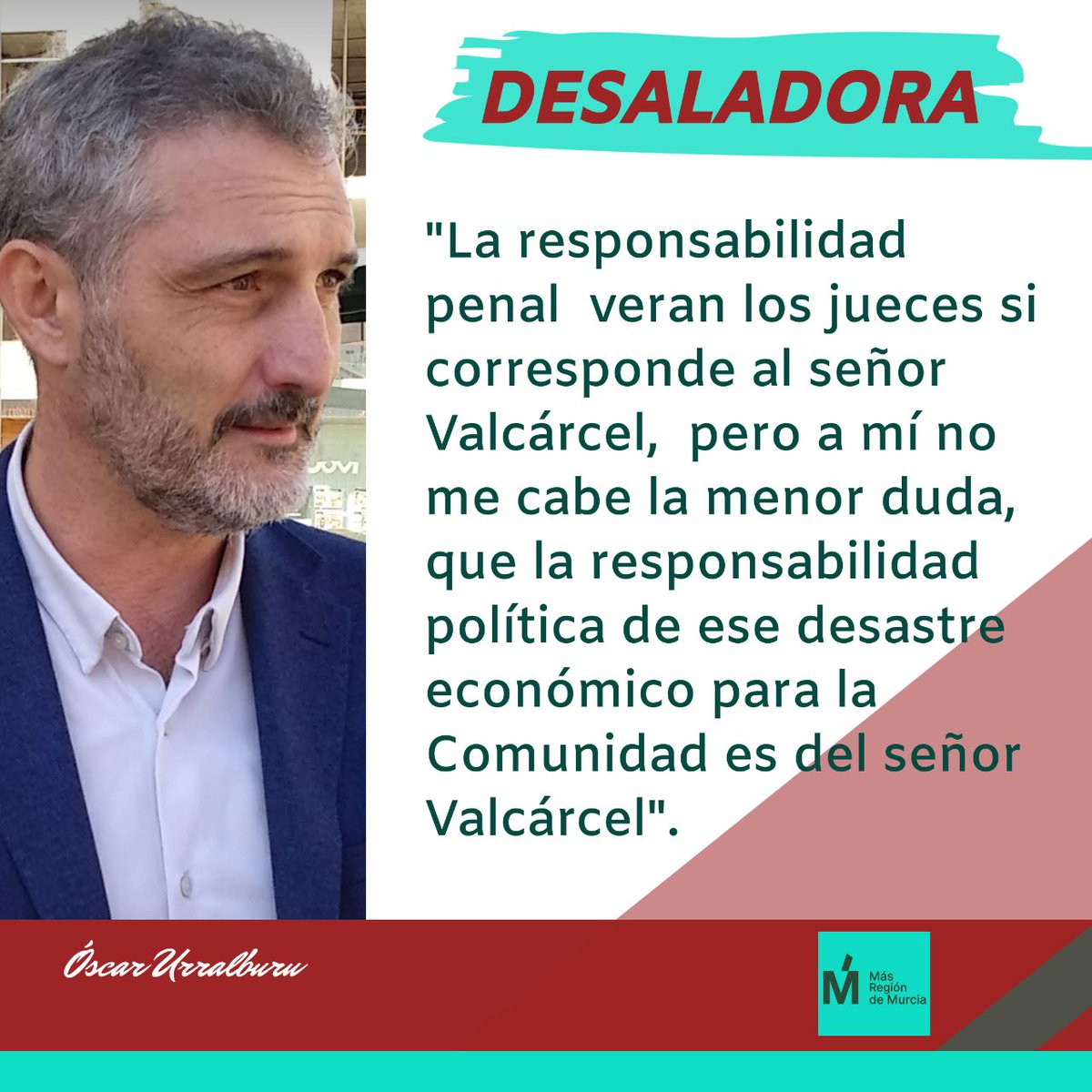 MasRegion_es's tweet photo. 🎙️#TertuliaDeActualidad #ÓscarUrralburu #OndaRegional #DesaladoraEscombreras @oscarburu @maria_gimenez1 @MariaLMontalban @MEstherMartosM @ierrejon @MRegion_Joven @MasPais_Es @GC_Esperanza @htejero_ @EQUORM https://t.co/djTsbj17Fm