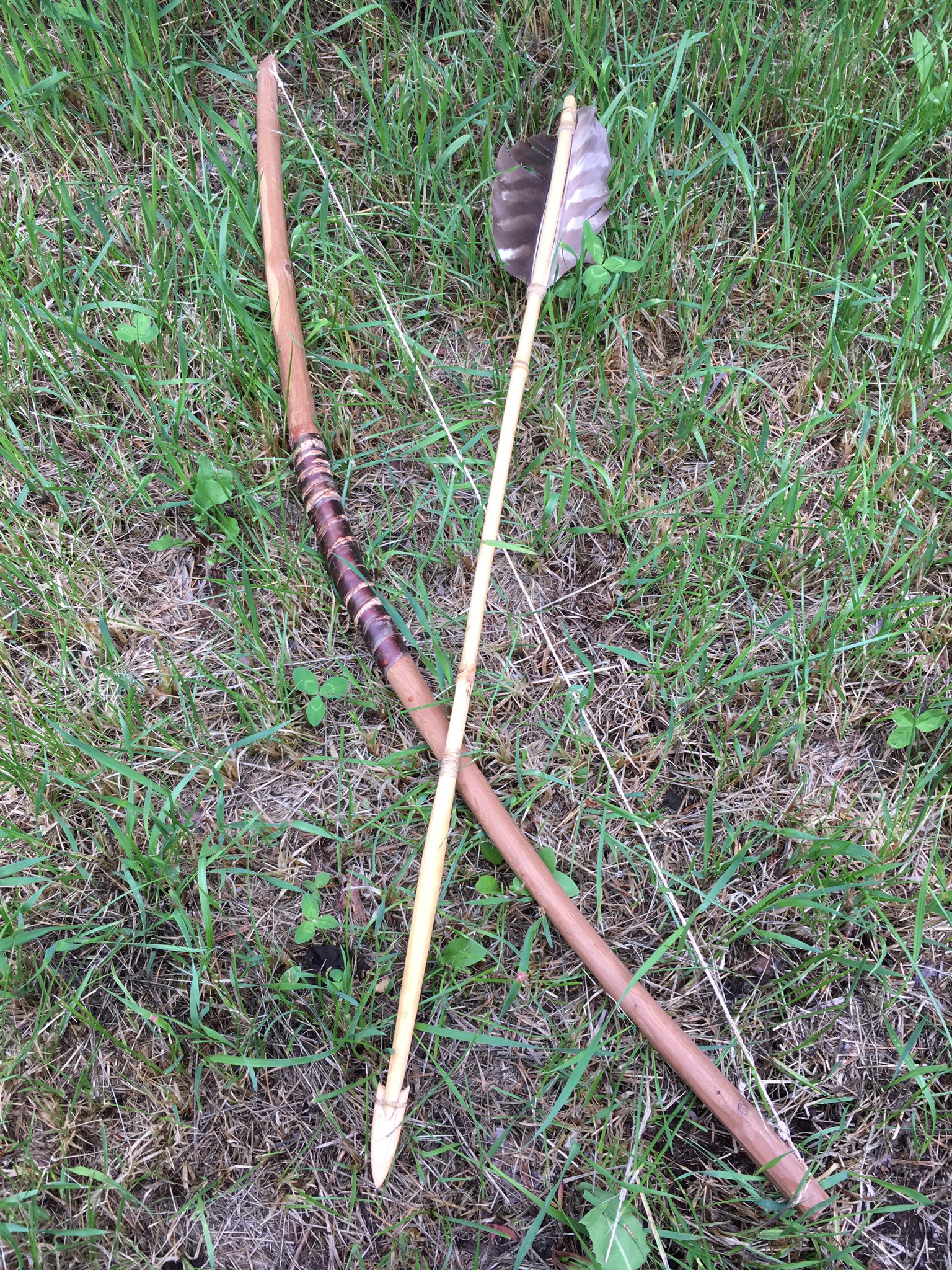 希少 アイヌ アジア 民族弓 弓鞘 矢筒 人毛縄 民族武具