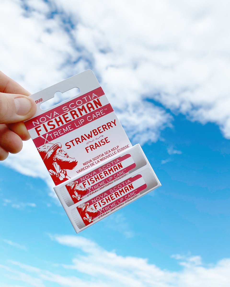 NSFisherman's tweet photo. Happy Lips Are Healthy Lips ⛳️⛅️ #lipbalm #strawberry #novascotiafisherman https://t.co/9G6ao1n4z1