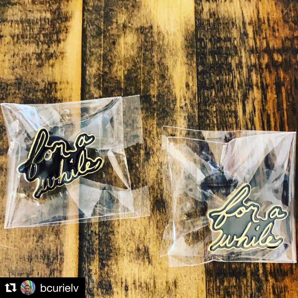 Truly_Humxn's tweet photo. Our 1st rounds of pin shipments are delivered to customers this week. Have you received yours? Show us how you’re wearing your “for a while” pin &amp; tag us! We love the feedback &amp; want to share it!

#Repost @bcurielv with @get_repost
Got our pins! 
For yours, follow @truly_humxn 😊 https://t.co/SsYXJqcH72