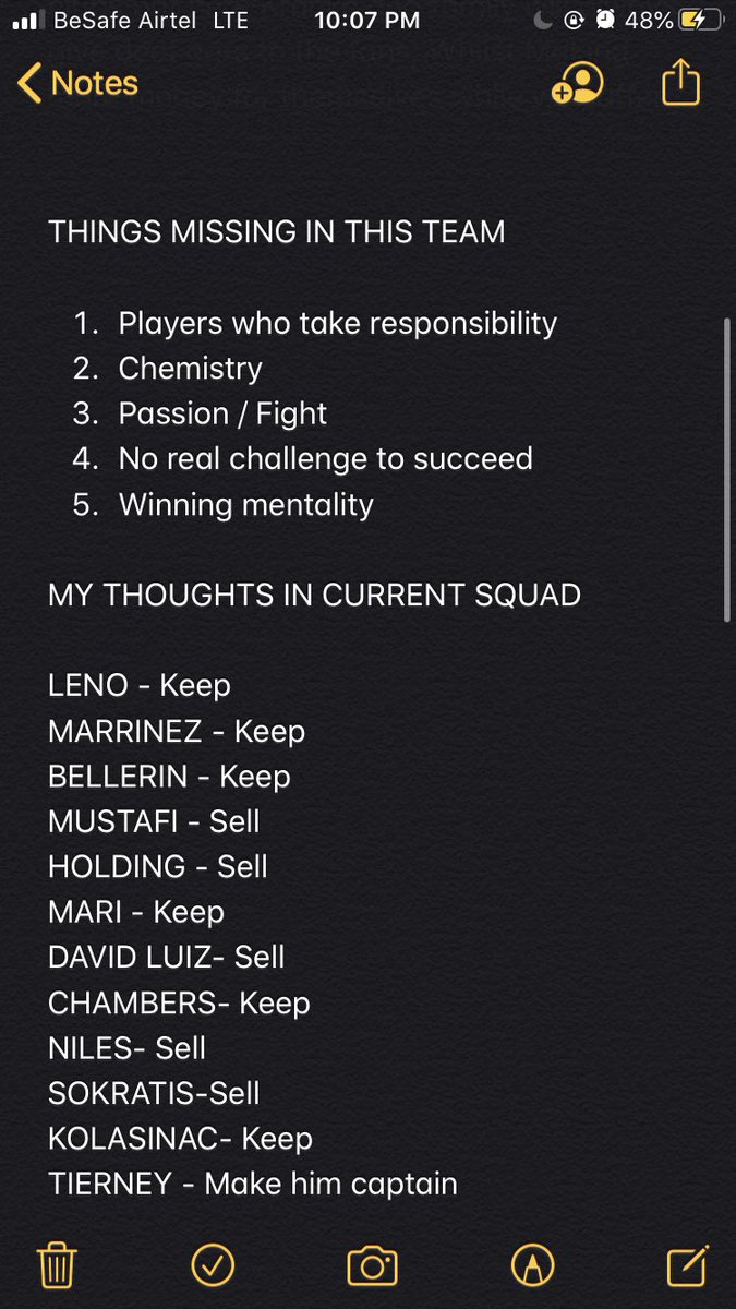 My humble opinion to this football club.