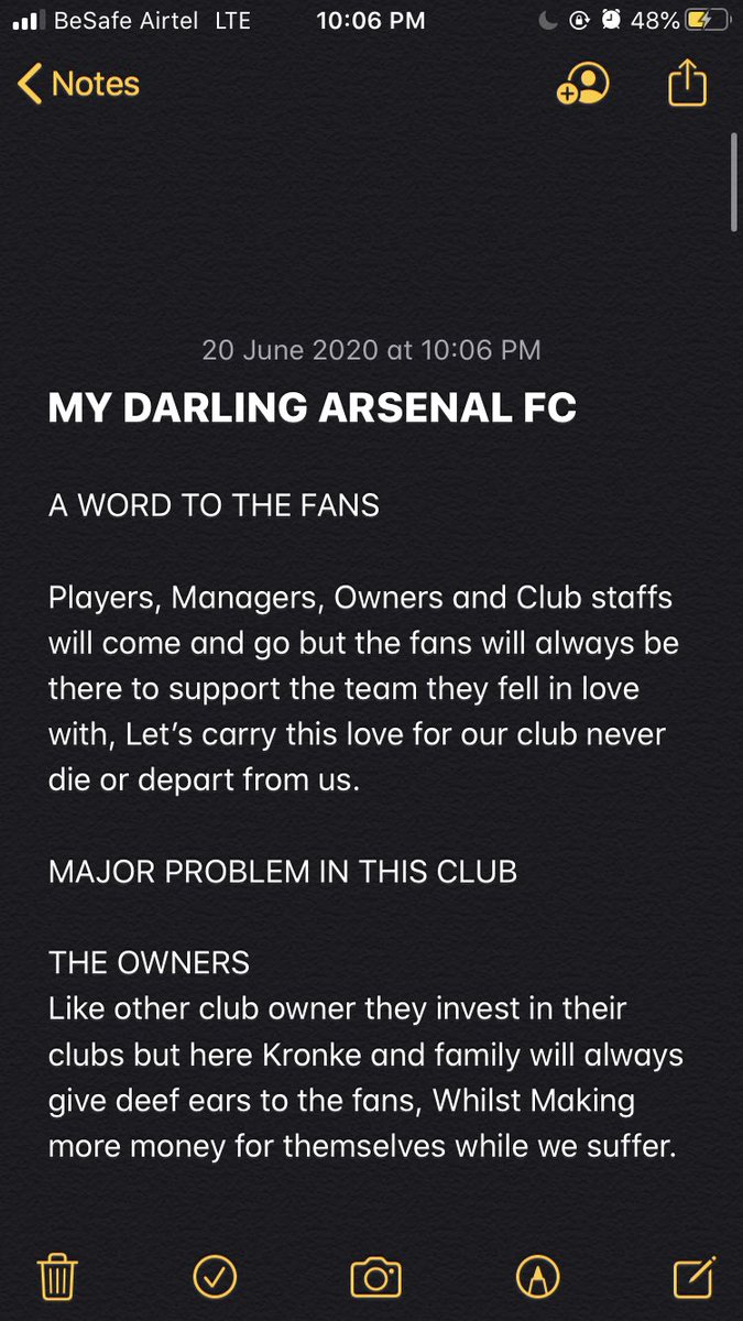 My humble opinion to this football club.