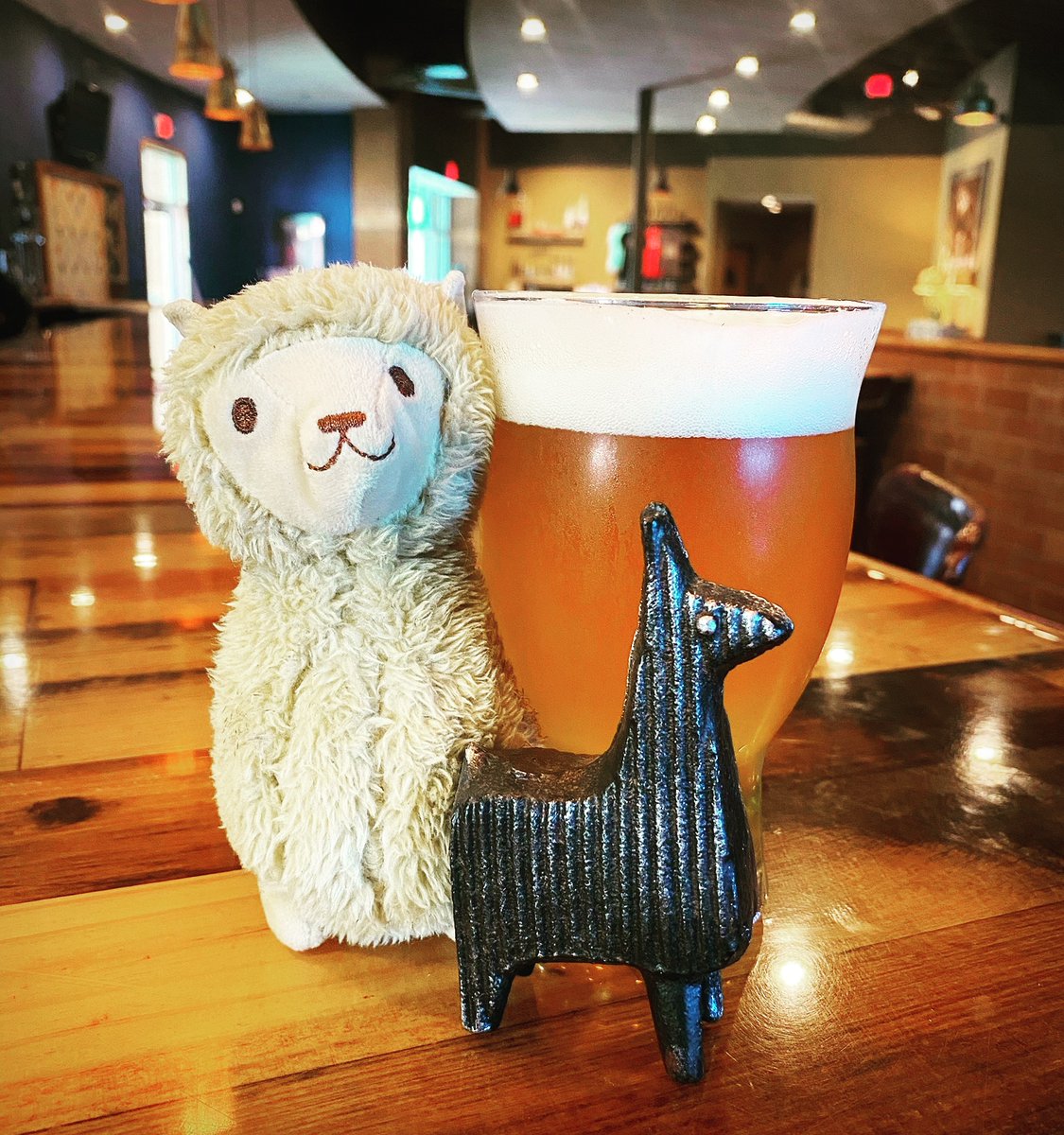 tapbrewhub's tweet photo. ☆DELICIOUS BEER ALERT☆

Secret Llama Wheat : World of Beer's first exclusive collobaration with Brew Hub. American Pale Wheat w/a caramel malt &amp; oat foundation, blended w/a hint of citrus &amp; cascade hops. Fresh blueberries were added bringing in tart notes, &amp; a touch of vanilla. https://t.co/mT1EI9KR5P