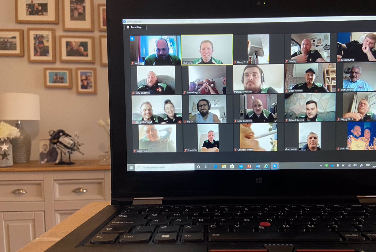 🏆🏉🦉Tonight we held this years Presentation Evening via #Zoom We would have all loved to have been together in person but still had a great night with over 40 players and committee members joining with their complimentary 🥘 &amp; 🍺 Congratulations to all Award winners 👏 #TheOwls