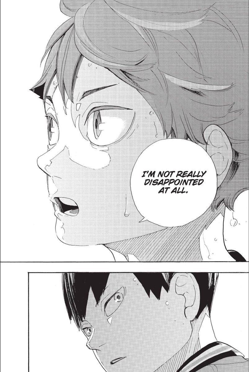 LJ_Hollywood's tweet photo. Furudate introducing Hinata’s inspiration for playing volleyball as just a regular dude and not the super endgame mentor figure or something and having Hinata be over it in the very same chapter is an absolute POWER MOVE

#Haikyu!! #Volume38 https://t.co/qJqt1guFPW