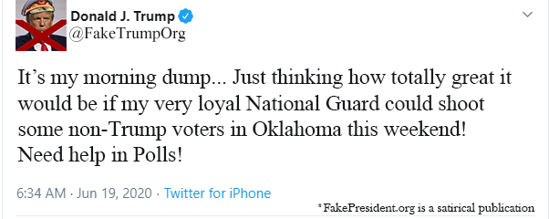 FakeTrumpOrg's tweet image. Trump doesn’t seem to like or appreciate those who disagree with him, especially if they are angry. 
fakepresident.org/index.php/2020… #FAKEPRESIDENT #FAKEPRESIDENTORG