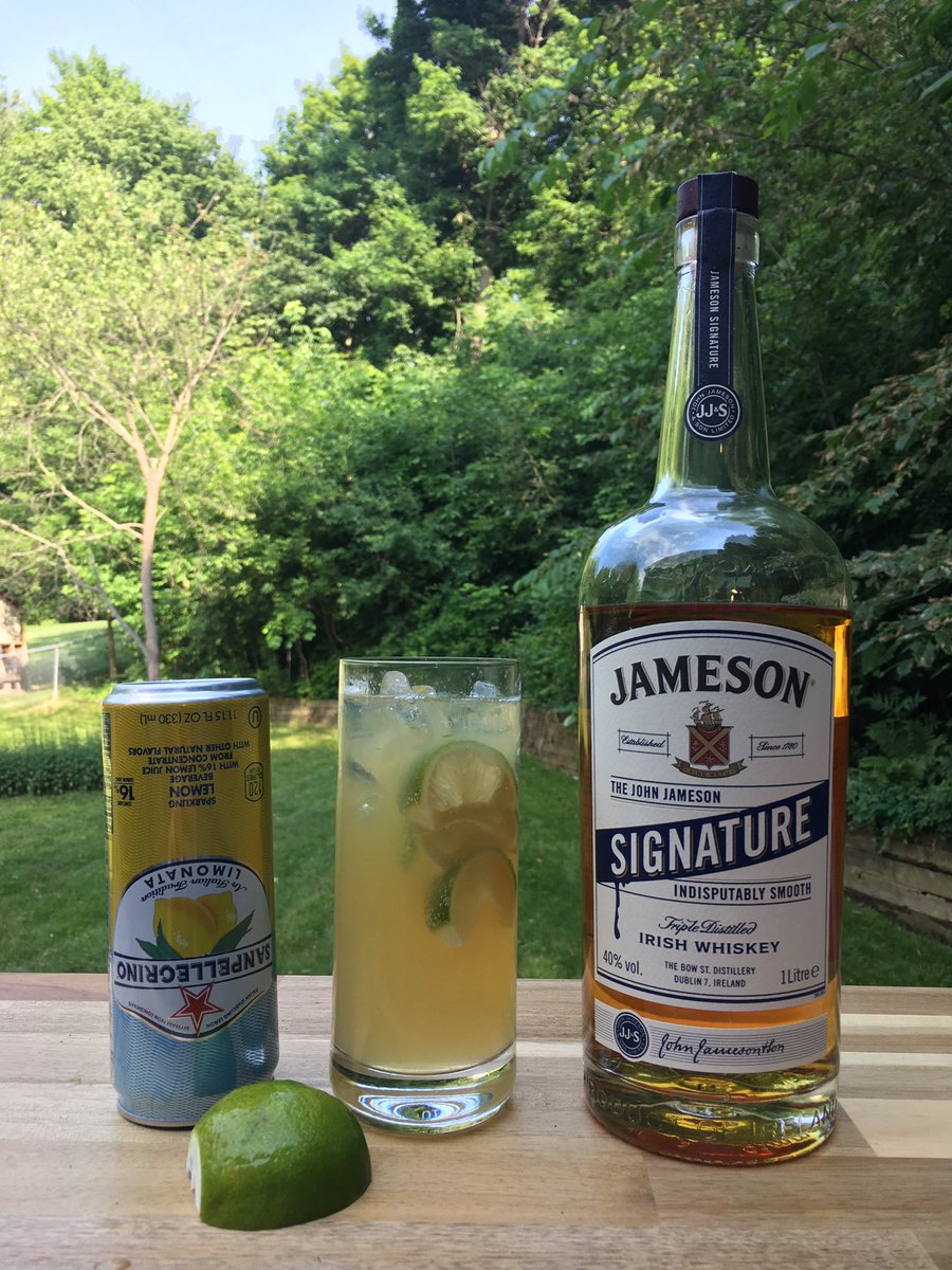 RoamerDC's tweet photo. @whiskeytalk2U @TeelingWhiskey @talkdram @Causewaywhiskey @daveswhiskey @thatsdramgood @dramofthemonth @IRLWhiskeyStout @TheIrishWino @StewieQ @aidanmc_g @StephenTeeling Opted for a second serve of “The Refresher” for my next #SaturdayNightSip. @jamesonwhiskey Signature, ice, lime, and @SanPellegrino Limonata. #CanKill 😂🍹 https://t.co/9RtQPHrppa