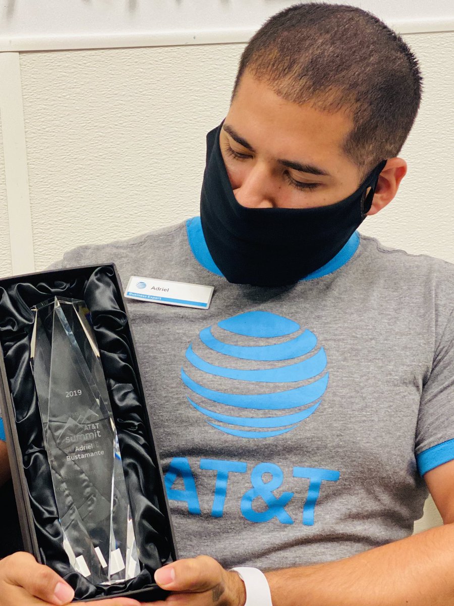 I couldn’t be happier finally receiving my championship trophy! After missing out on #Summit my first year, I made it a goal to make it the next. Obviously, I couldn’t have made it all by myself, so a MASsive thank you to everyone who helped me stay #StuckintheGrind! #LifeatATT