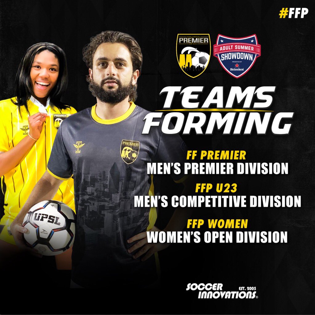 🏆 FF Premier, FFP U23, and FFP Women will all participate in the <a href="/Heineken/">Heineken</a> Cup hosted by <a href="/FCDTournaments/">FC Dallas Tournament</a>, the weekend of August 7 for their first major competition of 2020. Teams are now forming. #FFP
💛🖤