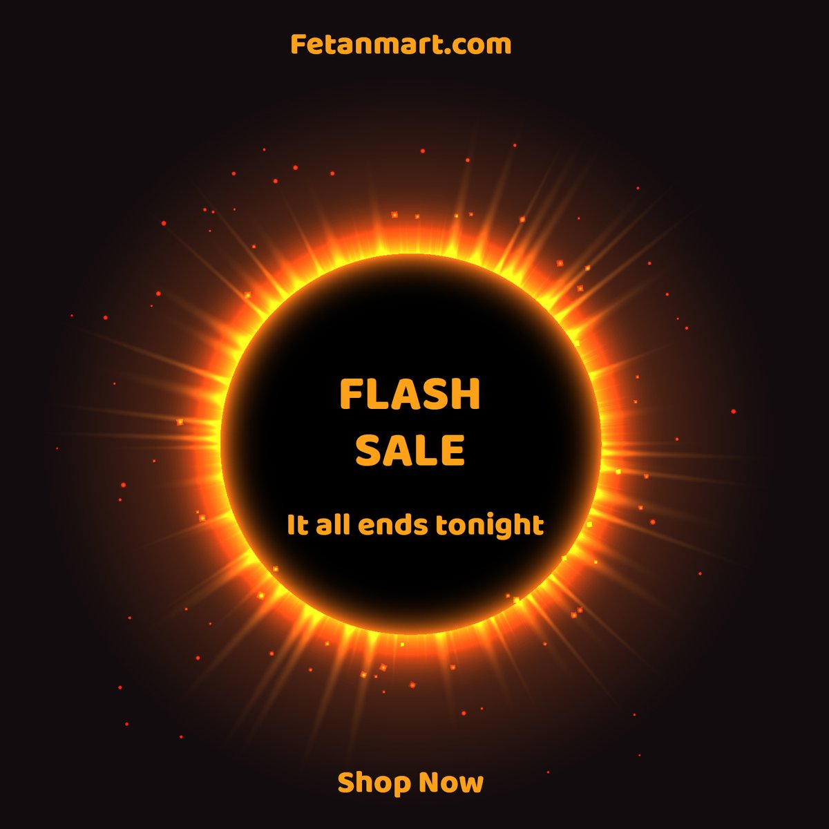 Fetanmart1's tweet photo. “Can’t 🌑 Eclipse These 💲avings,”  Flash Sale that ends tonight, Buy any item from https://t.co/5SpTm4awYR and get a 500 Birr Cash back coupon.
Fash sale rans from 12:01 a.m. to 11:59 p.m 21 Jun 2020. #FlashSale #AddisAbaba #Ethiopia #eclipse #moon #solareclipse #Sun #fullmoon https://t.co/xD5P3272wJ