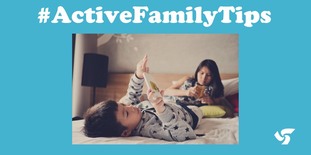 ParticipACTION's tweet photo. To help promote healthy sedentary behaviours in children and youth try creating a family plan that: sets limits around screen viewing & prioritizes screen-free family time. For more #ActiveFamilyTips check out: https://t.co/WxyM3z3uoR #FamilyBetter #ActiveFamilyPledge https://t.co/XIXgq37th2