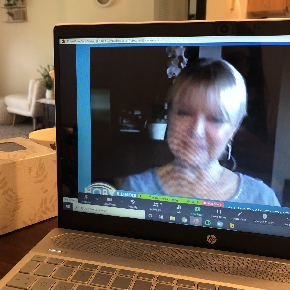 HOBYILCS's tweet photo. Thank you for your story, Virginia! We were lucky enough to hear from Hugh’s wife. #HOBYILCS2020 https://t.co/4VAvlDGSFw