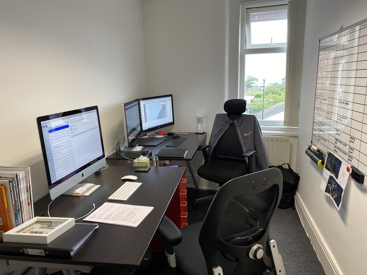 Finally back in the office from mid last week .Its great to be back to some form of normality and crack on with new projects through the door . Get in touch if you are thinking of any sort of building work regardless of size #ourwhitleybay #parkviewwhitleybay #selfbuilduk