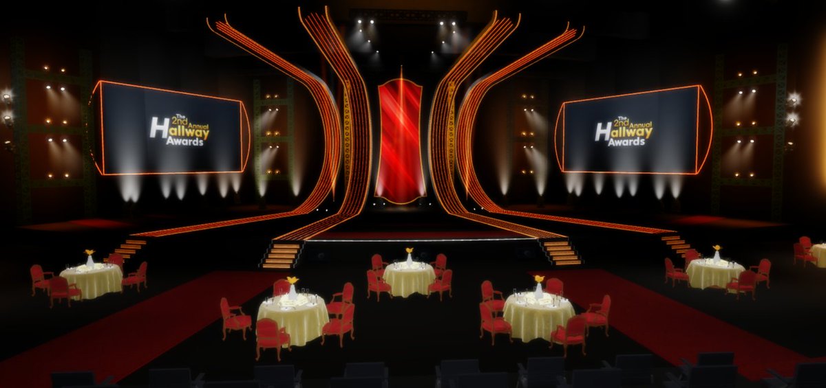 GCW_RBLX's tweet photo. We here at GCW would like to take the time and thank each and every one of you, whether you were nominated, assisted with development or simply showed up in support, you helped us create history tonight. A full server of 100 people—a first for the Hallway Awards. See you soon! https://t.co/CLT2y5QrGl