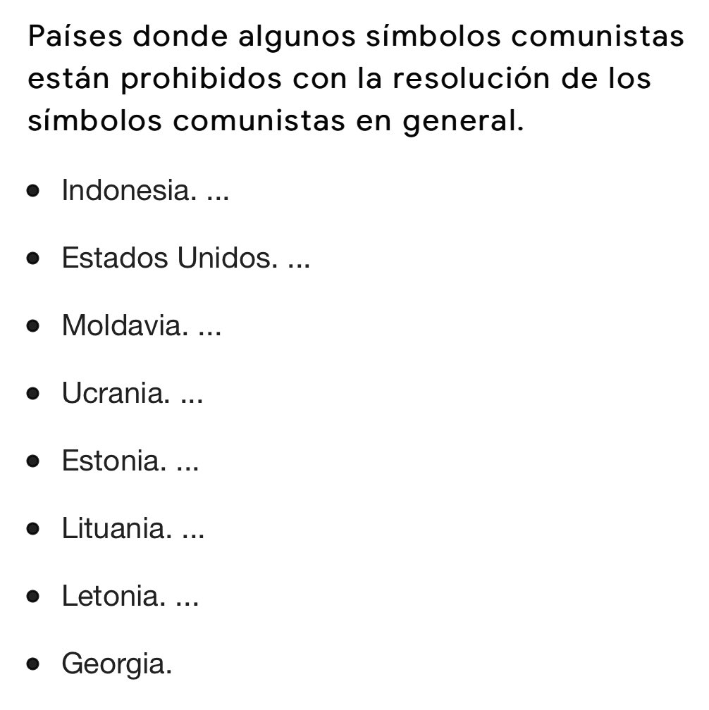 47.- ANEXO:1.-  https://www.lavanguardia.com/politica/20200211/473463148873/cada-vez-mas-paises-prohiben-la-apologia-de-las-dictaduras.html2.-  https://andpeaceforall.wordpress.com/2014/01/11/la-prohibicion-del-comunismo-y-el-nazismo-en-europa/3.-  https://iniciativadebate.net/2019/09/29/el-parlamento-europeo-equipara-nazismo-con-comunismo/4.-  https://www.dw.com/es/gobierno-de-ucrania-proh%C3%ADbe-a-los-partidos-comunistas/a-186066645.-  https://www.elmatinal.com/mundo/europa-obliga-a-retirar-todo-los-simbolos-comunistas-de-las-calles-por-francisco-lanzas/6.-  http://noticias.juridicas.com/actualidad/noticias/14569-memoria-historica:-el-parlamento-europeo-condena-los-crimenes-del-nazismo-y-el-comunismo/7.-  https://elpais.com/internacional/2015/04/09/actualidad/1428606271_425245.html8.-  https://es-mb.theepochtimes.com/ucrania-reafirma-legalmente-que-el-comunismo-y-el-nazismo-son-sinonimos_503448.html9.- https://www.lainformacion.com/espana/el-gobierno-de-ucrania-prohibe-los-partidos-comunistas-y-los-equipara-con-los-nazis_edevb6ruyftmg8juxckfw2