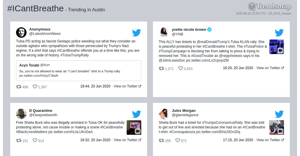 #icantbreathe is now trending in #Austin

trendsmap.com/r/US_AUS_deaspe