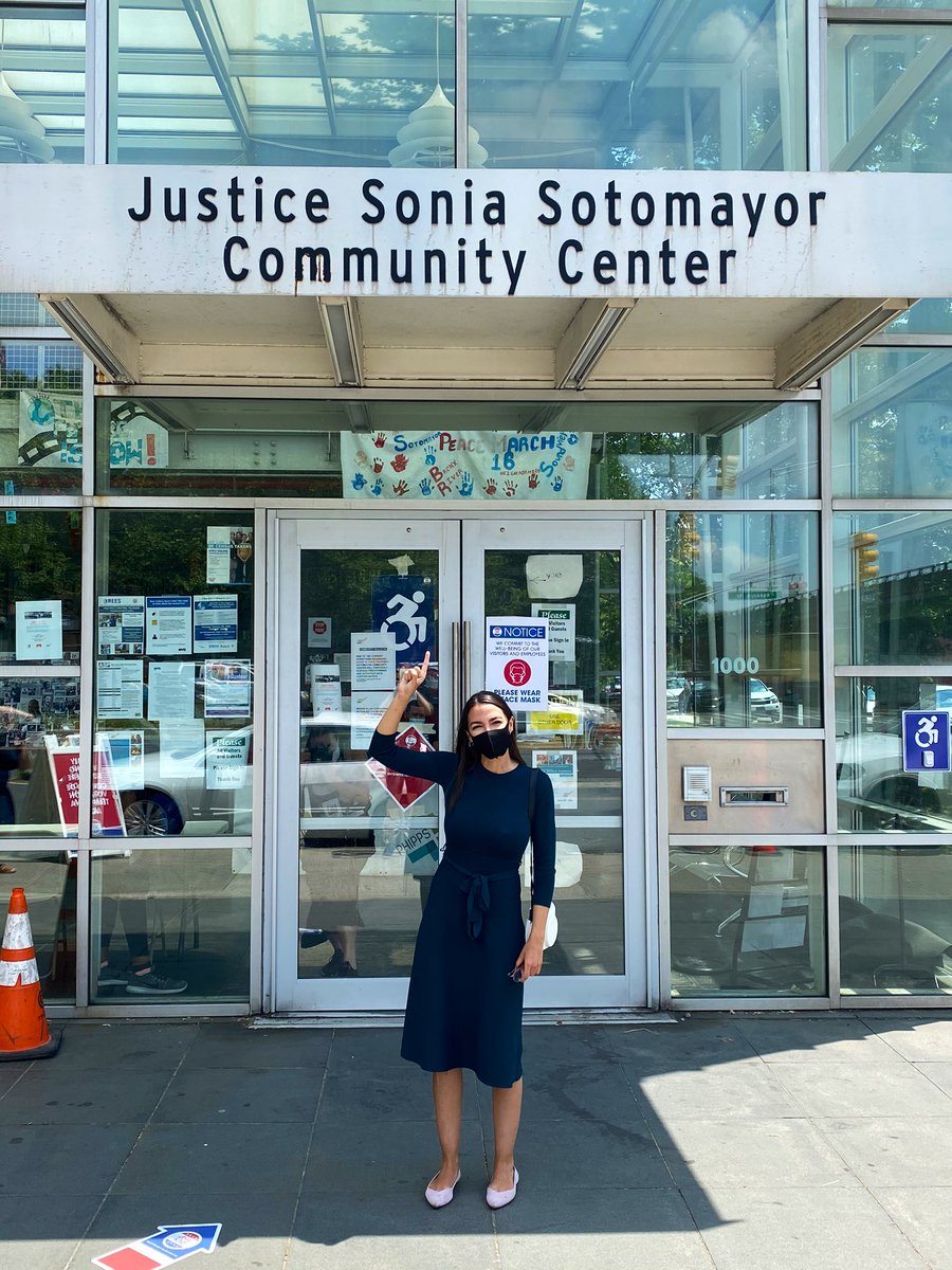 What a day.

As I walked to my early voting site, I realized it was the Sonia Sotomayor Community Center.

When she was named 1st Latina to the SCOTUS, a Bronx Boricua, it made a younger me feel like there was a place for me in the world.

Today I cast my ballot under her name 😭
