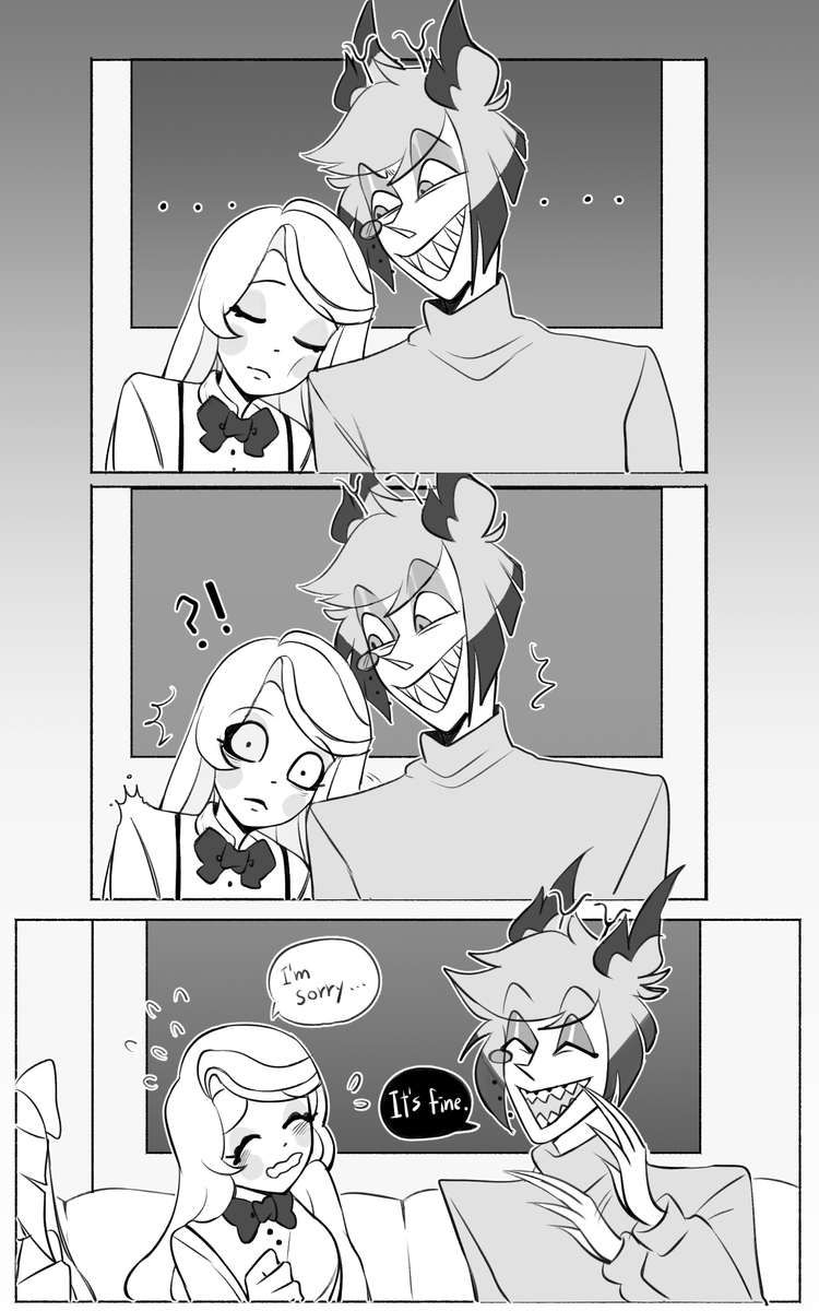 charlastorlove's tweet photo. 🚋
#charlastor 
#hazbinhotel 
#HazbinHotelFanart 
原梗下收~ https://t.co/6cfZM9SrHu