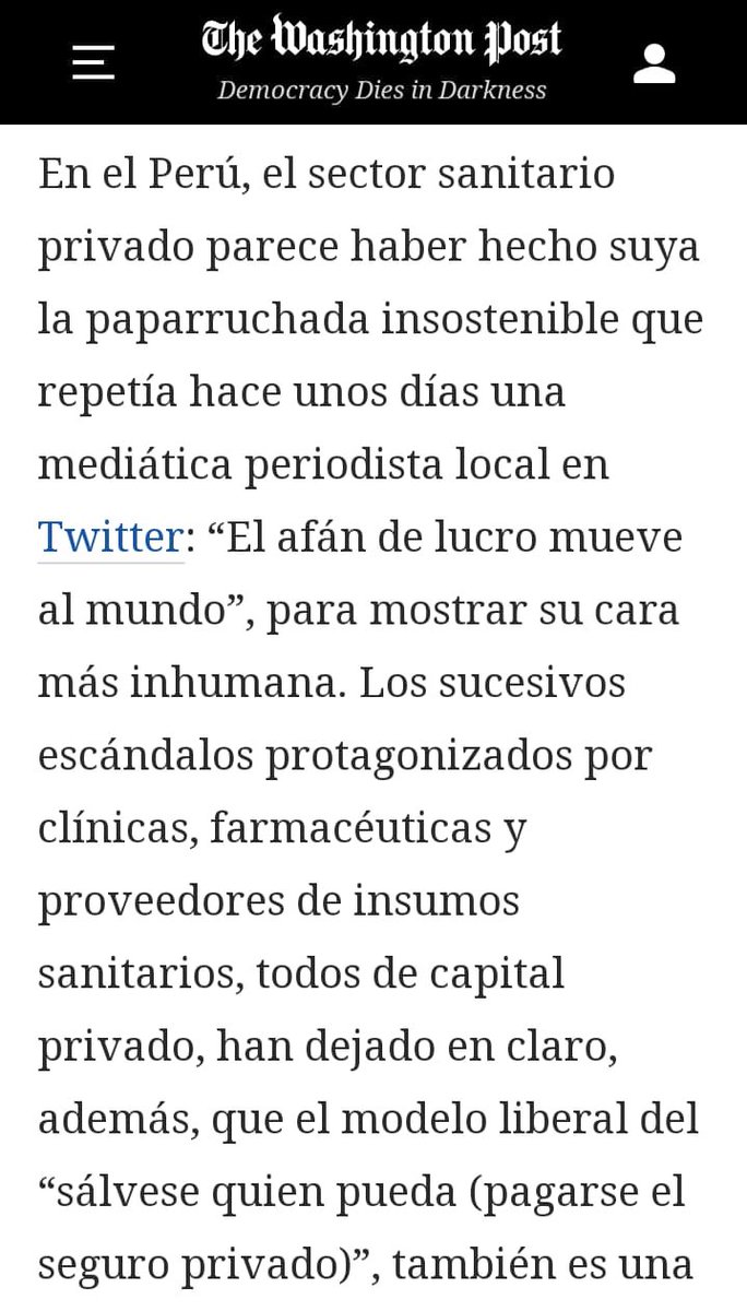 DanielUrresti1's tweet image. Los buitres de la salud al desnudo, nada menos que en el Washington Post. Incluye a la doctora del lucro. ¡Nuestras vidas les importa un pepino! ¡Ellos solo quieren sus millones!

washingtonpost.com/es/post-opinio…