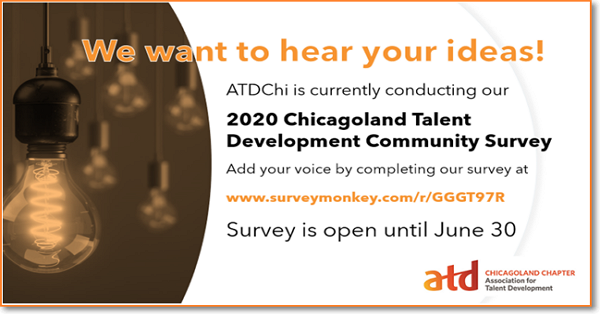 rethinkLnD's tweet photo. @ATDchi If you are a talent development professional in the Chicagoland area, be a part of the Voice of Our Community by completing our annual community survey at https://t.co/d56HyT8IuA. You don't need to be a member. #atdchi #VoiceofOurCommunity https://t.co/Hc8LkfLvKY