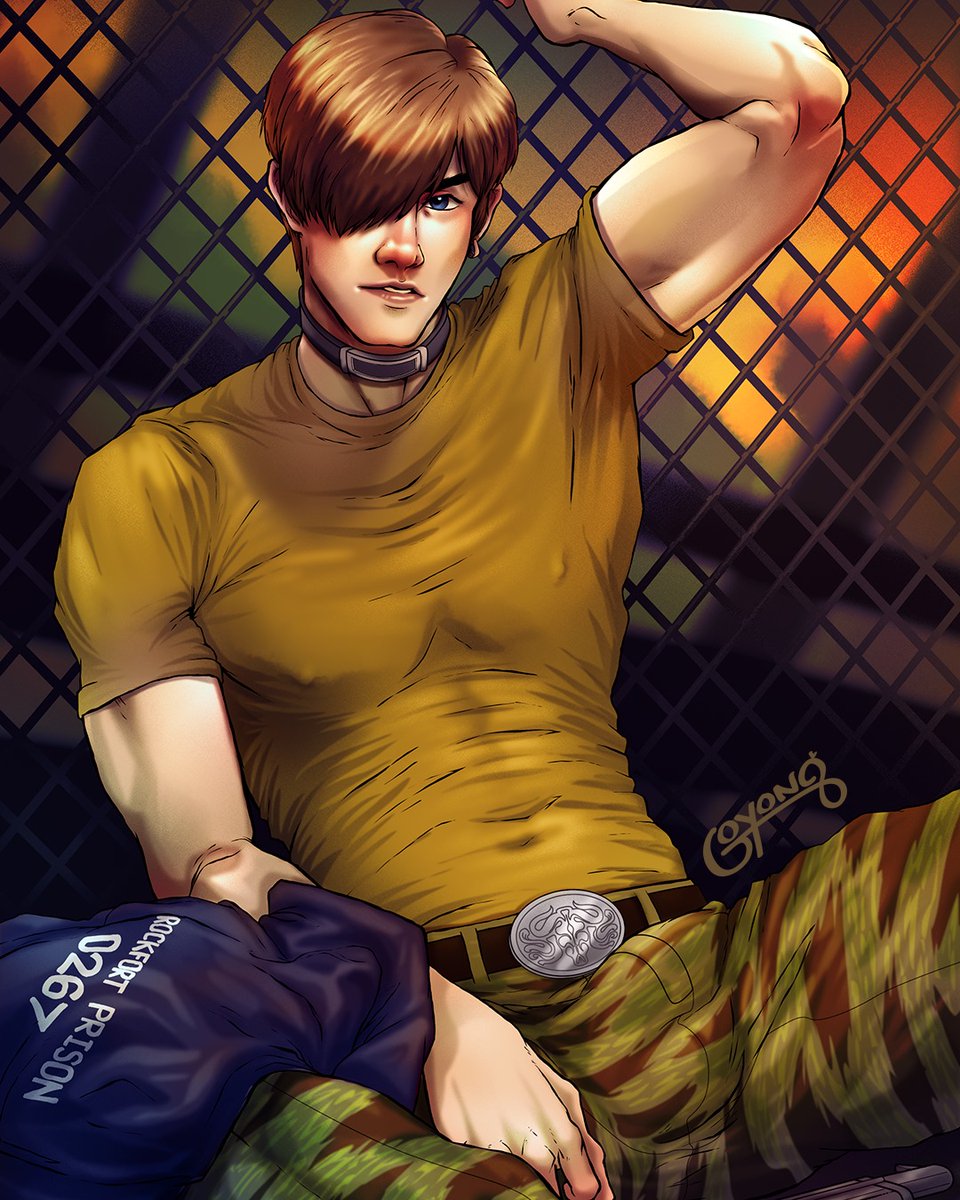 BloomingVessel's tweet photo. My beloved Steve 😍 #Goyong #SteveBurnside #ResidentEvil #NSFW https://t.co/GcJPd64w7u
