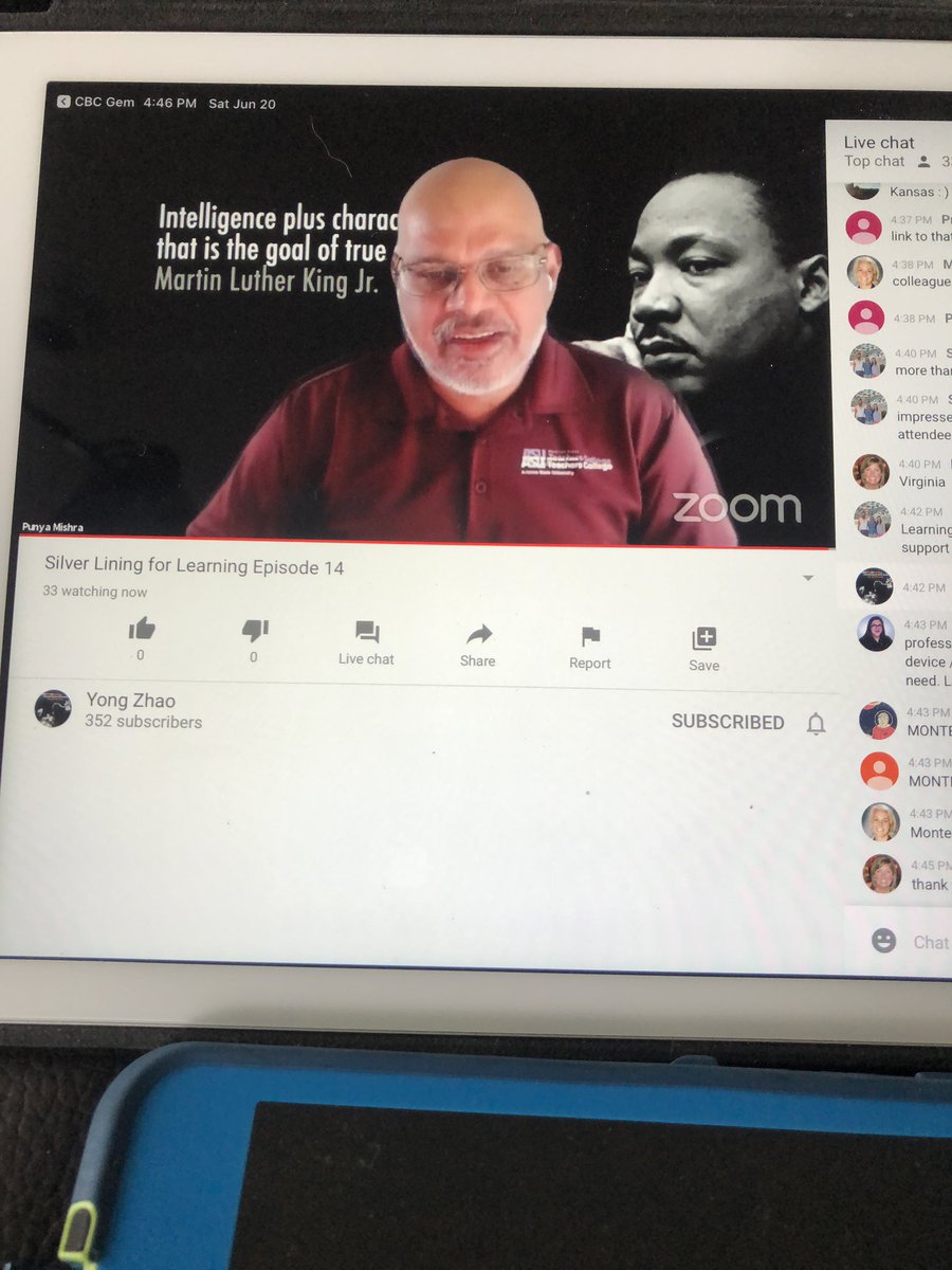 fryed's tweet image. Such a terrific conversation today on #silverliningforlearning 

Episode 14 did not disappoint!  Love that everyone is examining how we use this time as a catalyst to improve learning for all. 

@YongZhaoEd @punyamishra @mcleod @chrs_dede   

#onted #mbed #nled #nsed #pandemic