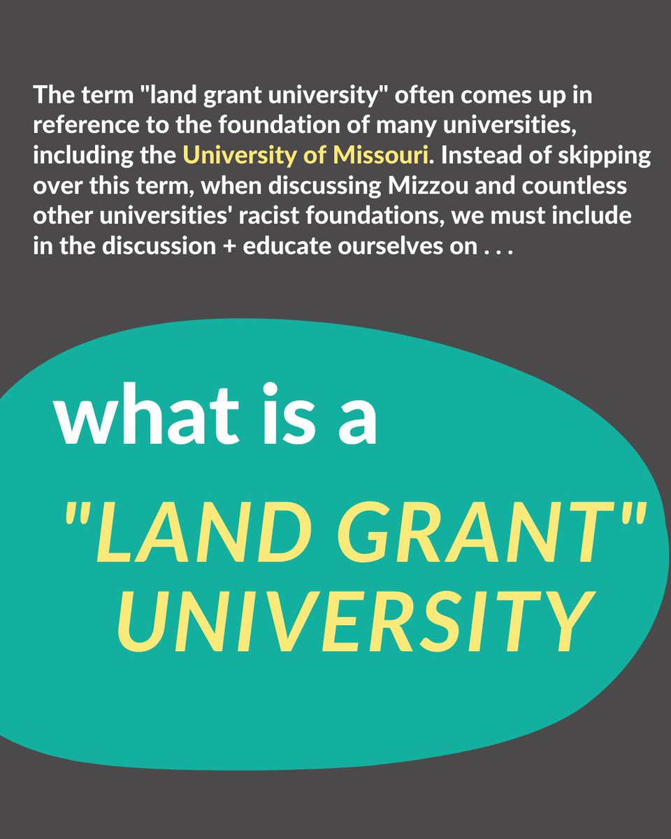When discussing the racist roots of our university let us first define term "land grant university"