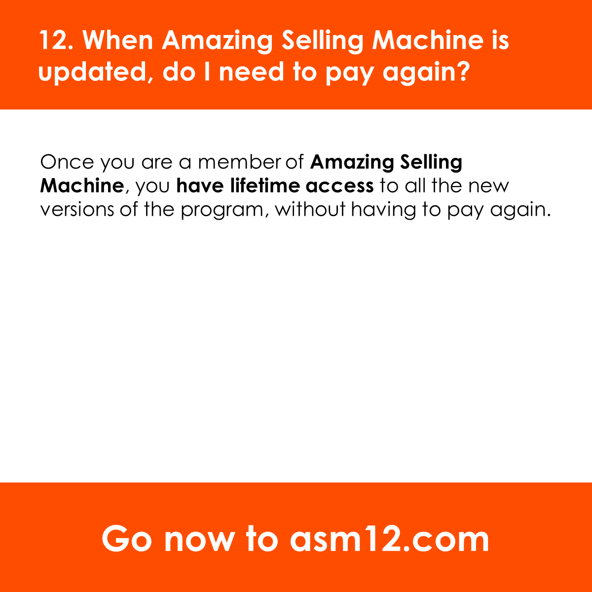 SellerGenius's tweet photo. #ASM Review: When Amazing Selling Machine is updated, do I need to pay again?

Last chance to get #AmazingSellingMachine + bonuses ➡️ https://t.co/HQwOgocnQO 

#fba #asm12 #sellonamazon #workfromhome #homebusiness https://t.co/F6cUjt0JyR