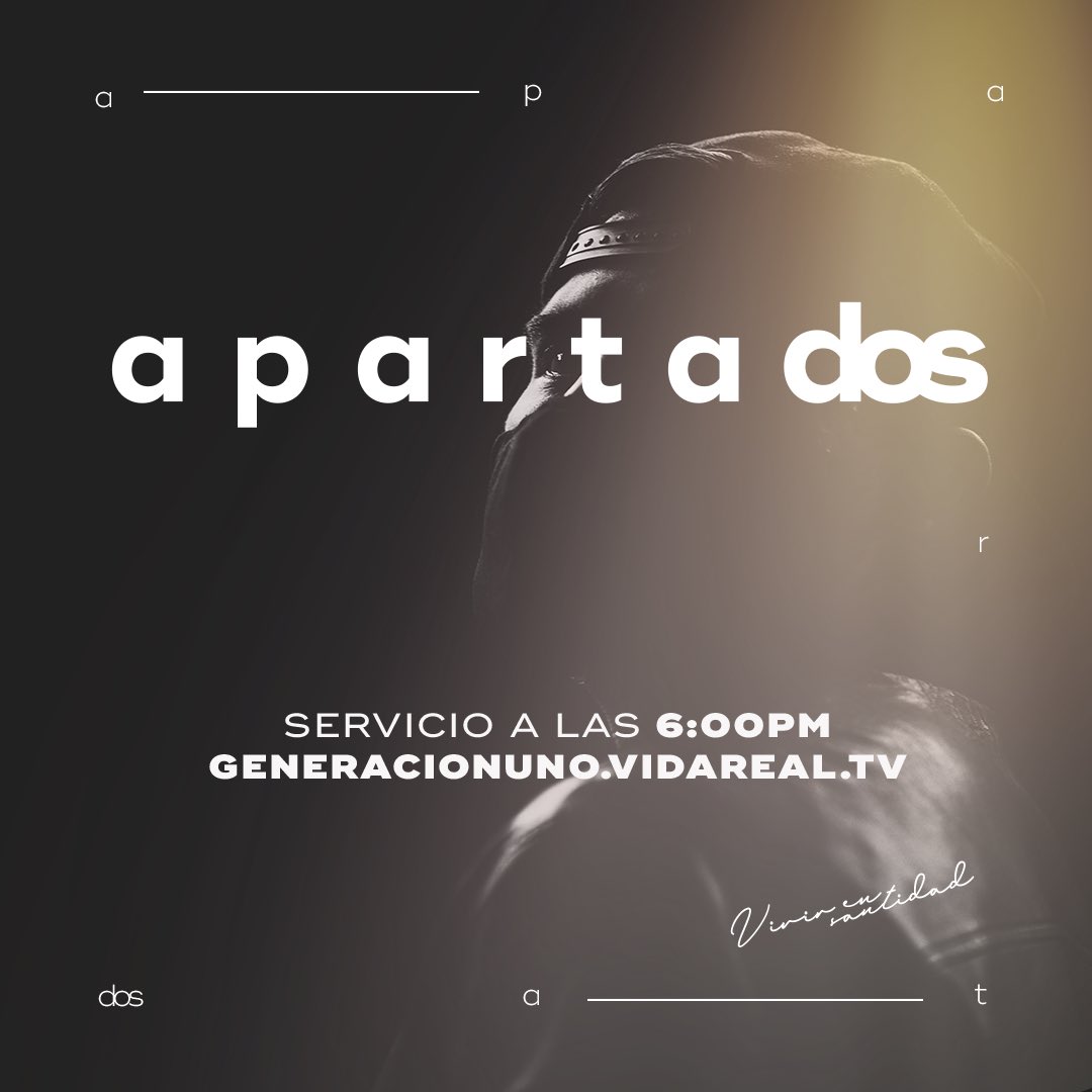 Te invitamos al servicio de CNXN 🔥 

A las 6:00 pm estaremos en generacionuno.vidareal.tv y a las 7:00 tendremos nuestro AFTER 💪🏻  
En nuestra cuenta de Instagram puedes encontrar el ID de zoom para el after 🥳 

¡No te lo puedes perder! Te vemos allí 😎