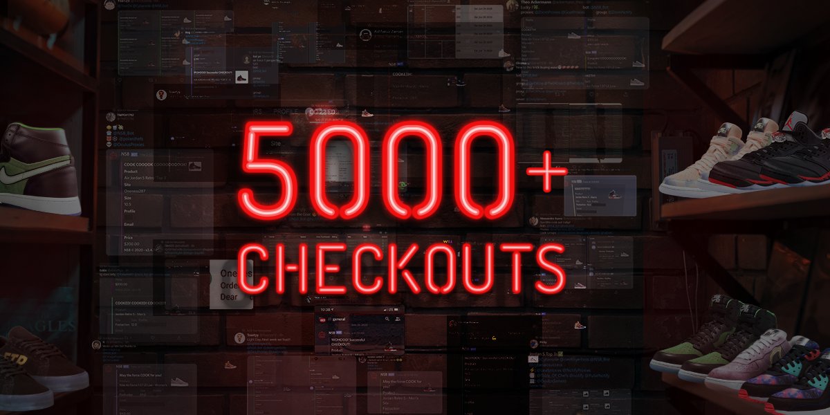 nsb_bot's tweet image. RT + mention = 1 NSB Key 🔑
You name it NSB COOKED it 💪
More than 5000 Checkouts TODAY🔥 :
- Jordan 1 zoom rage green
- Jordan 4 metallic
- Jordan 5 Top 3
- Lebron 7 media day
- Nike Pherspective pack
- Air max 90 supernova
- FTP collection