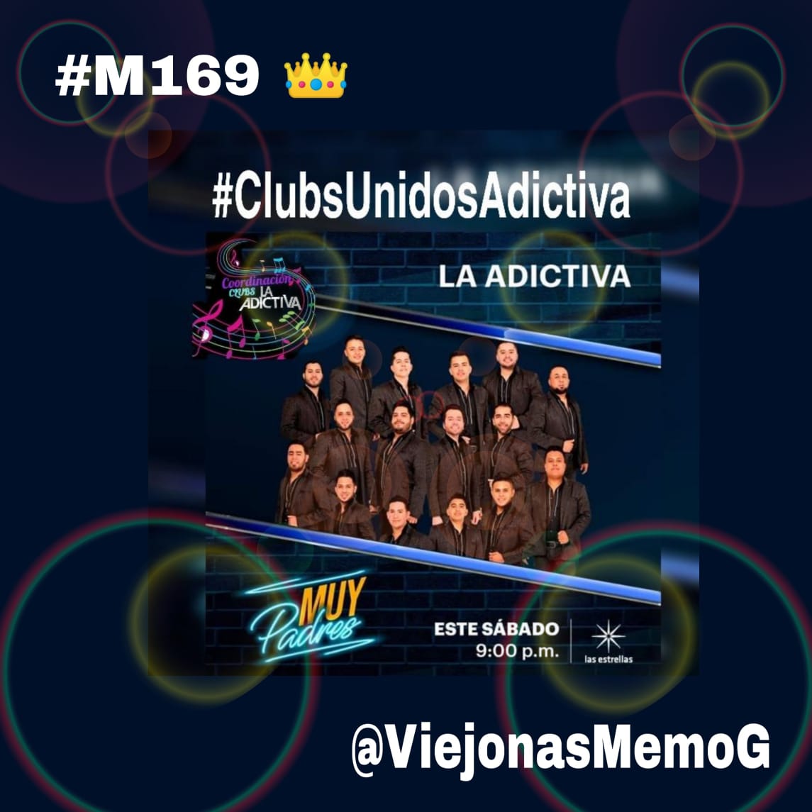 ReynaGu67392010's tweet photo. Hoy @adictivaoficial 🎤
presente en
#MuyPadres🙋‍♂️
por el
#CanalDeLasEstrellas 🌟
Hoy 9:00pm.  
No te lo Pierdas 
@CoordiAdictiva 💪
#LaMusicaDeLaAdictivaSeVive 💃
#PorSiempreYParaSiempreContigoConsen ✋
#M169 👑
@ViejonasMemoG https://t.co/nZk5rpyRGf