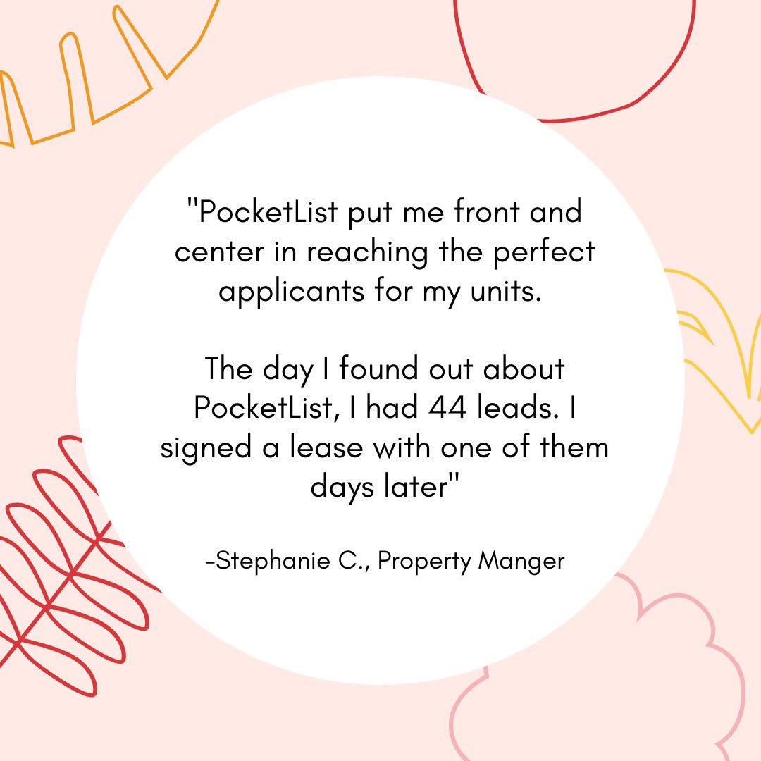 PocketList Pro works with property managers to help market #rentals and build a list of leads without lifting a finger 🙌🏼 Check out pocketlist.app/pro or send us a message to learn more.