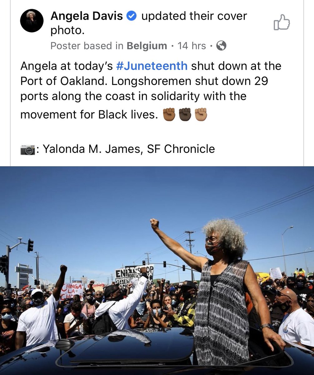 FURIEChi's tweet photo. #AngelaDavis #Juneteenth https://t.co/tt1ikpxhgN