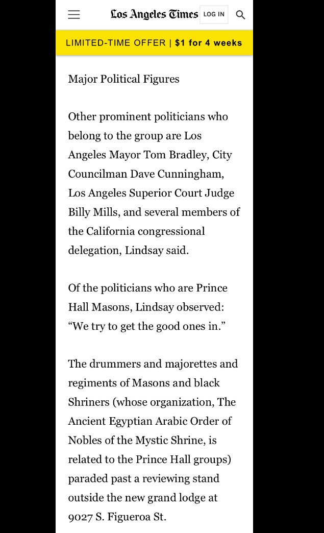 6) Like a good puppet, we see Maxine Waters and other prominent Mason shills, selling out their community, to further their own personal agendas.