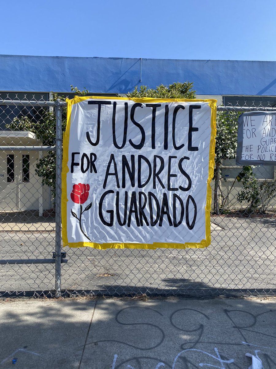 I spoke to Andres’ dad, Cristobal Guardado, and with his permission I am sharing some of our conversation. Pls follow  @YouthJusticeLA for more information about the march tomorrow at 2:00pm.