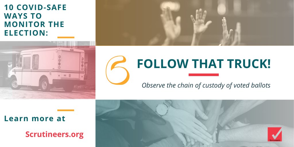 We're training a Fairness Force of thousands to protect  #election2020 including the chain of custody of voted ballots and other election materials.