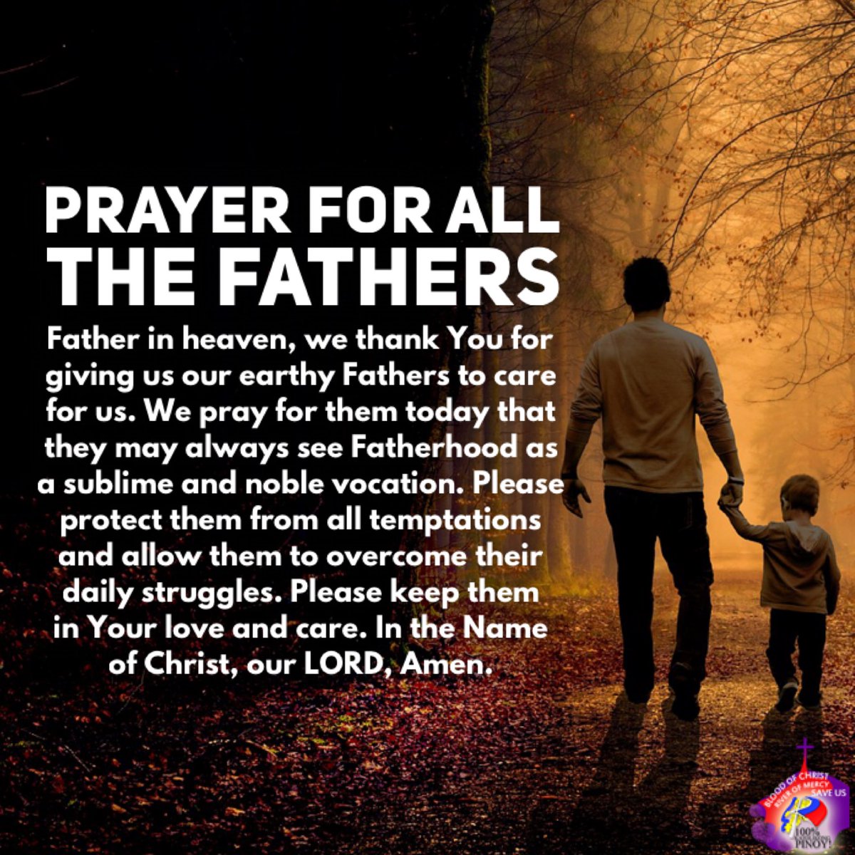 100%KATOLIKONGPINOY! on X: "PRAYER FOR ALL THE FATHERS. +In the Name of the  Father, and of the Son, and of the Holy Spirit, Amen.  https://t.co/20B2OJvQf9" / X
