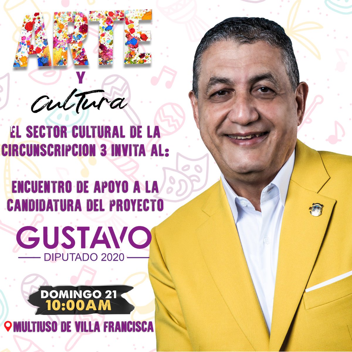 OdalisRojasv's tweet photo. #circunscripción3 Esta Circunscripción 3 tiene un compromiso mañana Domingo 21  con la cultura y el arte Dominicano plasmado en nuestros barrios por el Diputado Gustavo Sánchez  " Nadie Falte "
#GustavoDiputado2020 
#JuventudGustavista 

@PLDenlinea @MiculturaRD 
@JuventudRD https://t.co/sFwmLPnV2D