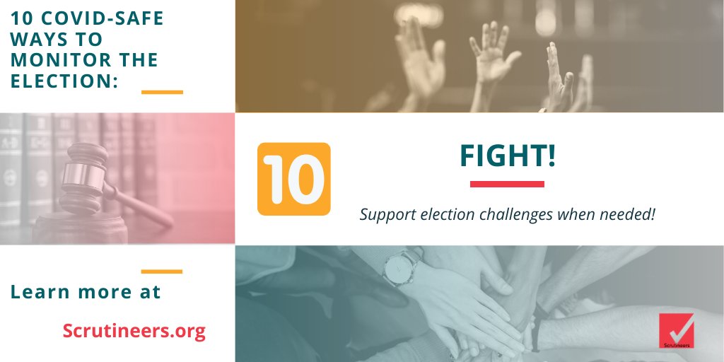 With your help, we'll do everything we can to make sure election results are right the first time. And we must be prepared to challenge truly suspicious election results. Some of that preparation begins now. Can you lend a hand or a few bucks for democracy?