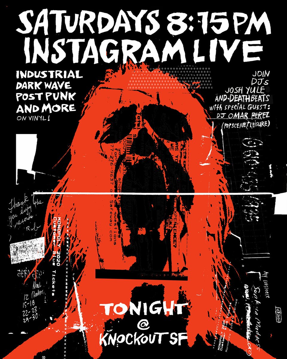 knockoutsf's tweet photo. (this time for real!) HAPPENING TONIGHT ON INSTAGRAM LIVE @KNOCKOUTSF (We were confused about what day of the week it was, and we posted this yesterday, that was incorrect, our mistake - please forgive us!) IT'S DEF ON TONIGHT!! • COME JOIN US! #knockoutsf #InstagramLive https://t.co/54BGSNh9xw