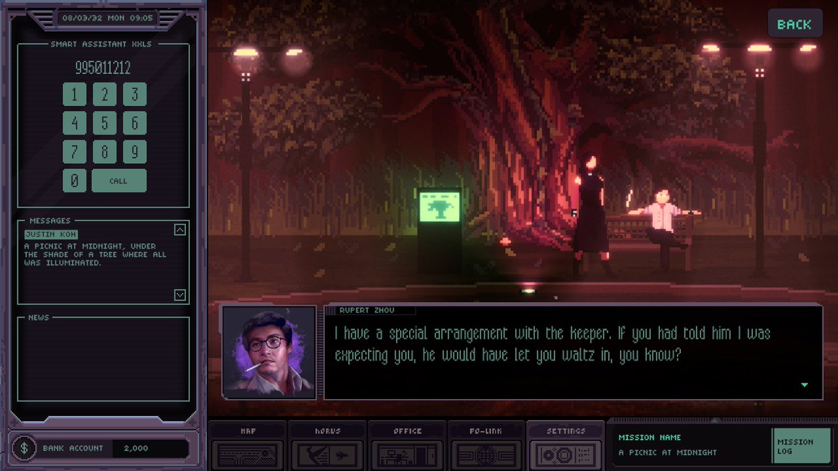 Next up, Chinatown Detective Agency, a cybernoir adventure game (I love me some cybernoir)