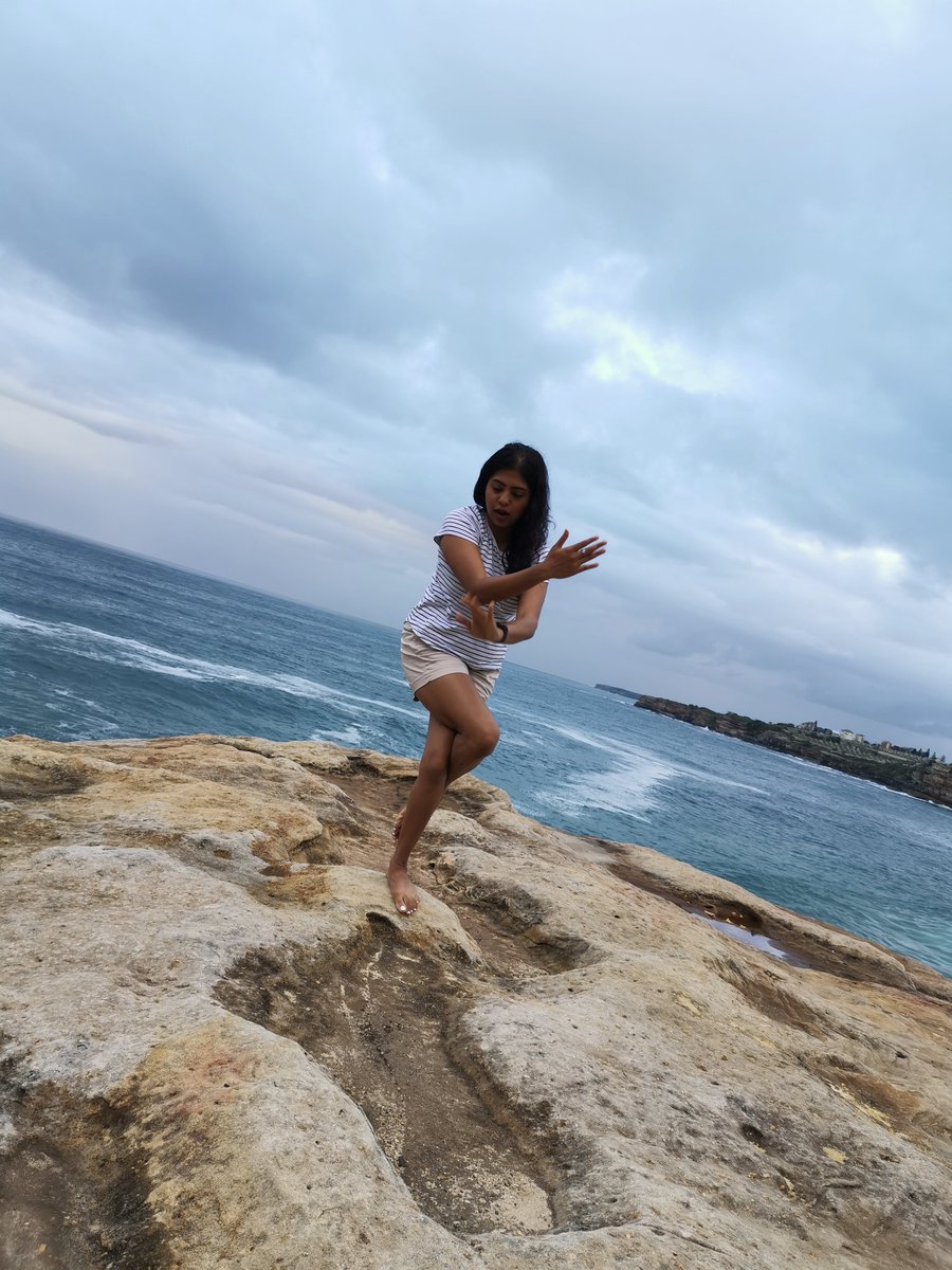 Got clicked while trying #garudasana by the pacific ocean :)
#InternationalYogaDay #YogaDay