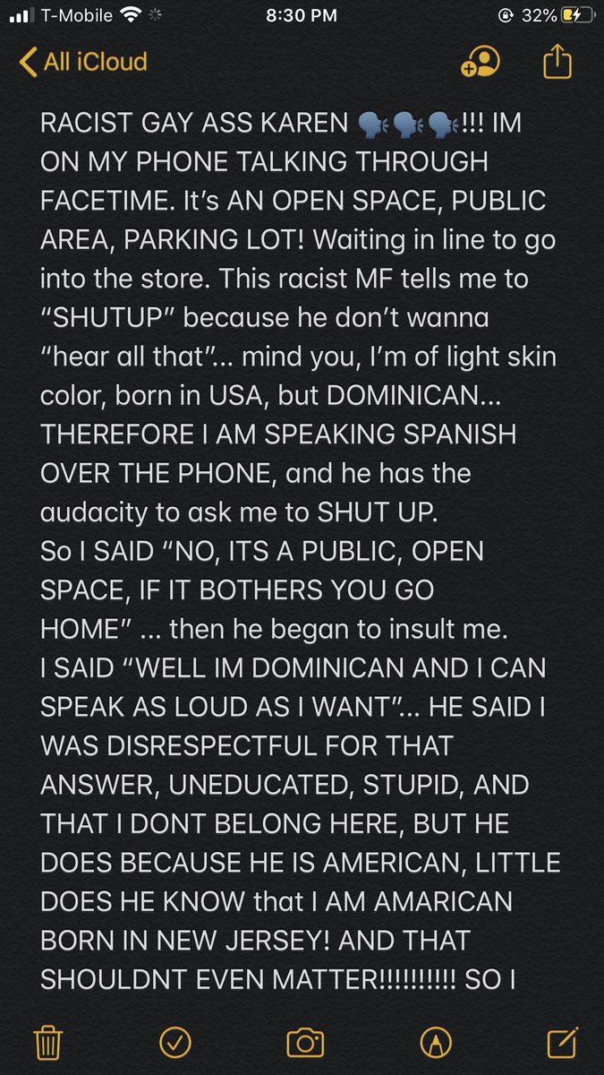 queencrissyy's tweet photo. HERE IS THE STORY! #RACIST #Chad AKA MR. #KAREN ... 🤣 EXPOSE HIM ! THIS WAS AT THE #BURLINGTON at the #CliftonCommons #newjersey https://t.co/mUzXHSm3p8