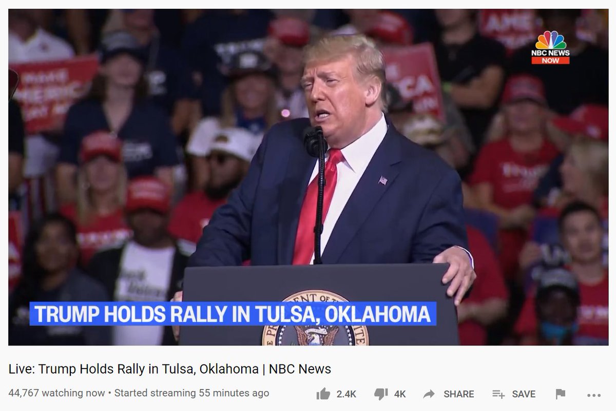 74,000 on Fox Business. 45,000 on NBC News. 99,000 on RSBN. 28,000 on Now This.