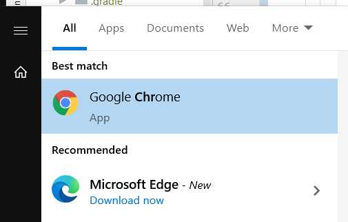 icherylcode's tweet photo. When you search 'Chr', Microsoft Edge sneaks up as a recommendation in the start menu. I see you edging your way in, @MicrosoftEdge https://t.co/UrF3dOzavq